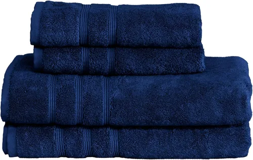 Vista 69 de Mosobam Lujoso juego de toallas turcas de 4 piezas XL, 35 x 70 pulgadas, 16 x 30 pulgadas, azul Allure de gran tamaño, 700 GSM, viscosa de bambú