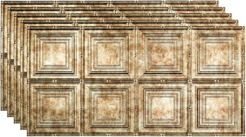 Vista 18 de FASÄDE Panel de techo decorativo de vinilo para retrato en blanco mate (muestra de 12 x 12 pulgadas)