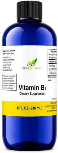 Vista 9 de Gotas líquidas de vitamina B1, suplemento diario de tiamina para apoyar la digestión, el sistema nervioso, la salud cardíaca, el alivio del estrés