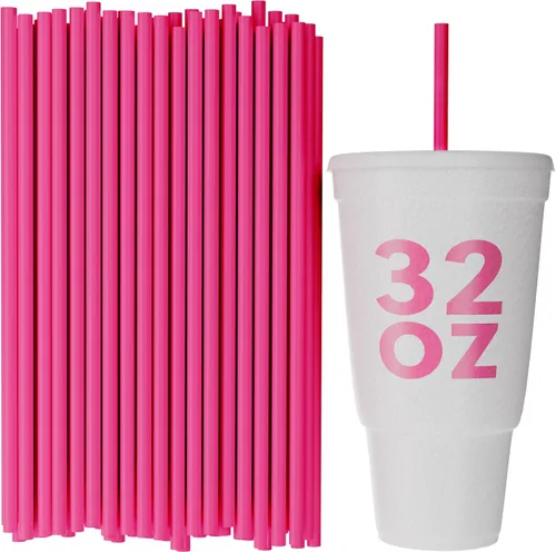 Vista 6 de Pajitas de vaso desechables - 10 pulgadas de alto (negro, 250)