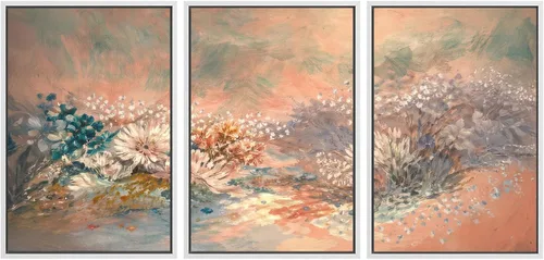 Vista 21 de SIGNWIN Lienzo enmarcado para pared, juego de arte sereno de pantanos con humedales verdes e ilustraciones de agua tranquila, arte moderno