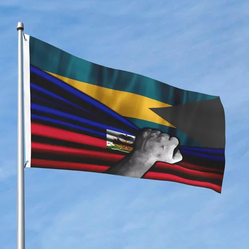Vista 12 de Bandera de Costa Rica y República Dominicana de 2 x 3 pies, bandera para exteriores, bandera de doble cara, bandera de jardín, bandera de bienvenida