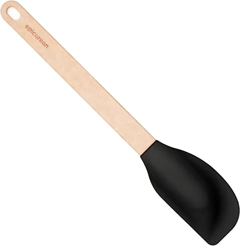 Vista 6 de Epicurean Espátula pequeña de la serie de silicona, mango natural con cabeza negra