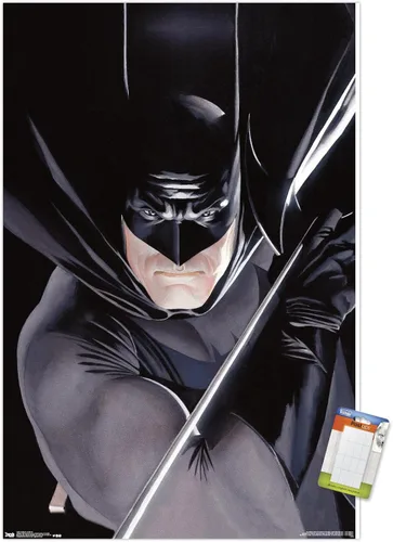 Vista 10 de Trends International DC Comics Batman - Póster de pared de retrato, 14.725 x 22.375 pulgadas, versión enmarcada de madera de granero