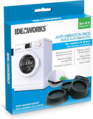 Vista 7 de Samsung SKK8K - Kit de apilamiento de 27 pulgadas y almohadillas antivibración para lavadora Ideaworks JB6368, 1 paquete, negro, 4