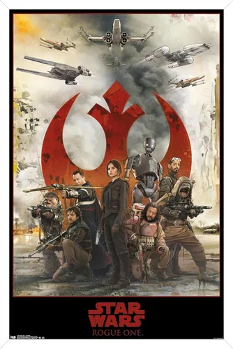 Vista 12 de Trends International Star Wars: Rogue One - Póster de pared de montaje, 14.725 x 22.375 pulgadas, versión enmarcada de madera de granero