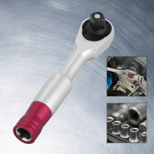 Vista 2 de Juego de mini llaves de trinquete de 1/4 de pulgada, herramienta de reparación para vehículo, bicicleta, bicicleta, kit de llaves de vaso de 72