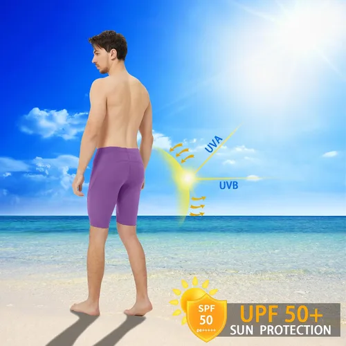 Vista 51 de Traje de baño deportivo competitivo para hombre, traje de entrenamiento de resistencia de carreras, pantalones cortos de natación de secado rápido