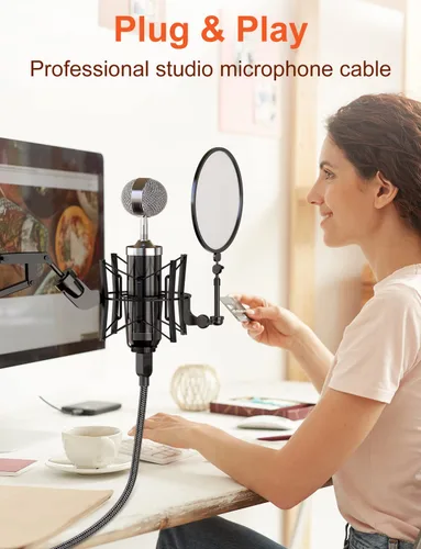 Vista 2 de VANAUX Cable de impresora USB A a B de alta velocidad compatible con impresora, escáner, fax, laptop, computadora, micrófono, teclado midi y más