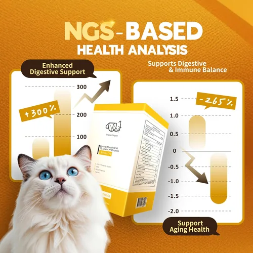 Vista 5 de Dr. Kiwi O'dogcat Probióticos para gatos Apoya la salud intestinal, la diarrea, la salud digestiva y las alergias estacionales