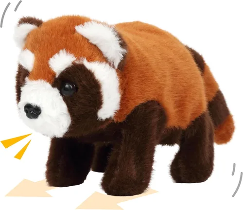 Vista 10 de Vaca Negra Caminando Animal de Peluche Hablando Moo de Peluche Ganado Eléctrico Interactivo Animado Juguetes de Peluche para Niñas Niños Cumpleaños