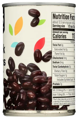 Vista 6 de 365 Daily Value, Frijoles negros sin sal añadida, 15 onzas