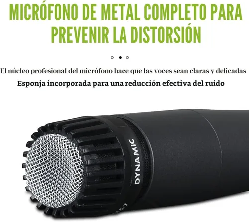 Vista 5 de wm57 Micrófono Dinámico Vocal de Estilo Clásico Instrumento de Audio Clásico Profesional Dinámico Cardioide Unidireccional - para Instrumentos