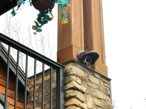 Vista 6 de Parasol Universal Protector De La Cubierta De La Cámara De La Sombra De Lluvia Para Al Aire Libre Nest/Nest IQ Cámara