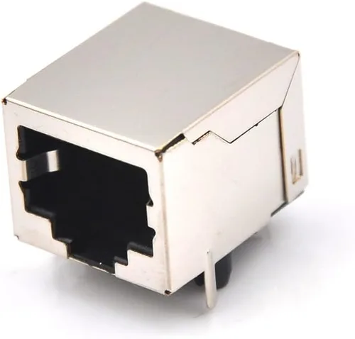 Vista 4 de Treedix 10 unids/set red Ethernet blindado RJ45 8P8C solo puerto de red 8P 8C hembra conectores de zócalo 8pin para PCB