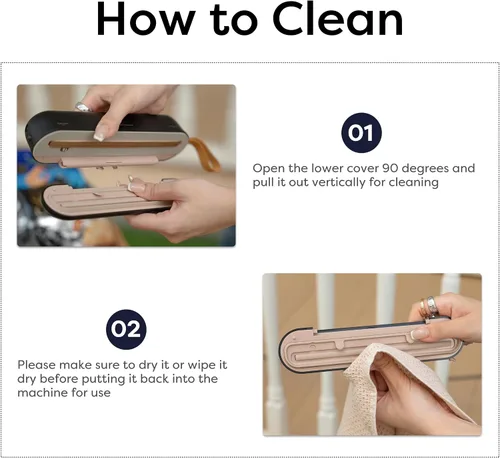 Vista 13 de CIARRA Selladora al vacío portátil – Máquina de preservación de alimentos con 3 modos, sistema de sellado automático compacto para alimentos secos