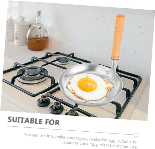 Vista 5 de Tazón japonés para padres - Olla especial creativa con mango vertical, sartén Jaese Cuisine huevo huevo pollo 6.7 in versión Deluxe