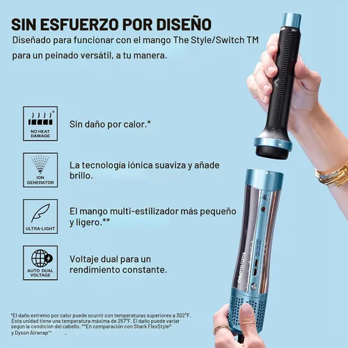 Vista 6 de BaBylissPRO The Style/Switch 5-in-1 Air Styling and Drying System, Ionic Lightweight Multi-Styler Hot Air Styler