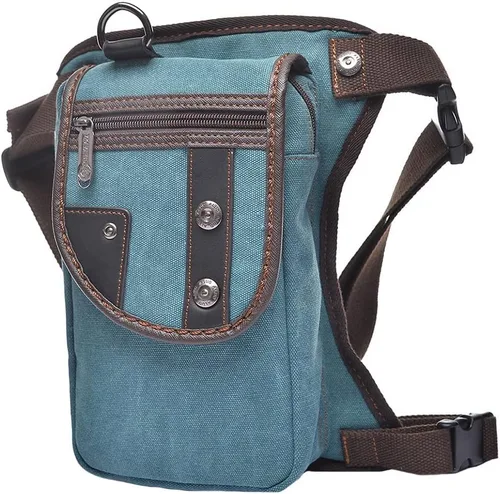 Vista 31 de Riñonera táctica al aire libre para hombres y mujeres, bolsa multifuncional para el muslo para motocicleta, bicicleta, senderismo, viajes, pesca