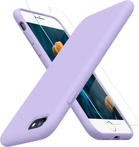 Vista 260 de Miracase Funda ultradelgada diseñada para iPhone SE 2022 (3ª generación)/iPhone SE 2020 (2ª generación)/iPhone 7/iPhone 8 con protector de pantalla