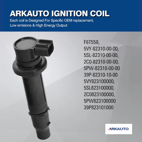 Vista 4 de Bobina de encendido de motocicleta ARKAUTO F6T558 5VY-82310-00-00 5SL-82310-00-00 5PW-82310-00-00 39P82310101000 para Yamaha Vmax 1700 FZ1 ZS1 ZF-R1