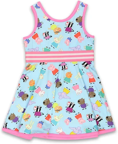 Vista 3 de Peppa Pig Toddler Girls Fit and Flare Ultra Soft Dress