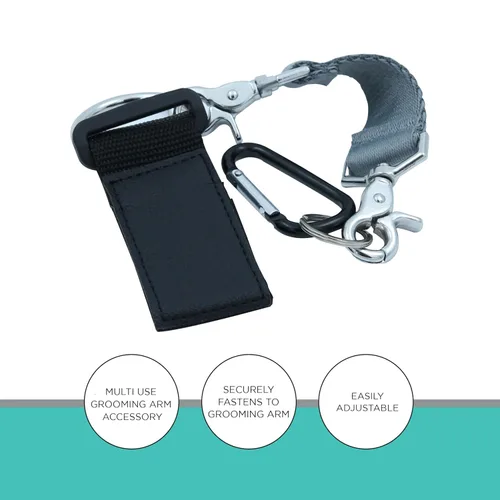 Vista 3 de GROOMER ESSENTIALS Restricción de brazo ajustable para perros – Accesorio multiusos para mesa de mascotas para peluqueros profesionales