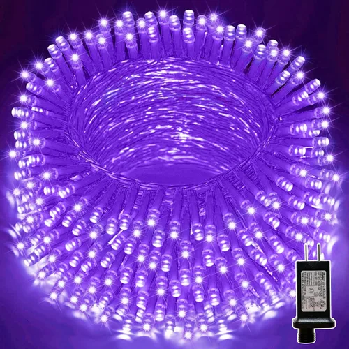 Vista 36 de Guirnalda de 100 luces LED de Pascua de 33 pies enchufables, multicolor pastel, 16 modos de luces parpadeantes, guirnalda de luces impermeables