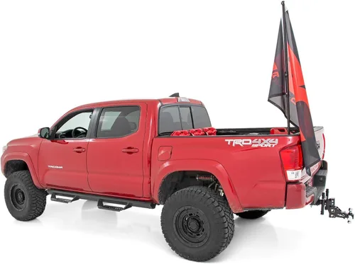 Vista 2 de Rough Country Soporte universal para barra de bandera para riel de cama - 117501