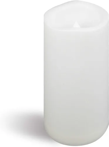 Vista 18 de CANDLE CHOICE Velas impermeables sin llama para exteriores, funcionan con pilas, con temporizador, gran resina plástica brillante, parpadeante
