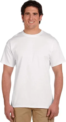 Vista 2 de Fruit of the Loom Camiseta ligera de algodón para hombre, paquete múltiple
