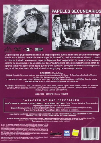 Vista 2 de Papeles Secundarios - 1989 - Cine Cubano - Import Spain - Region 2