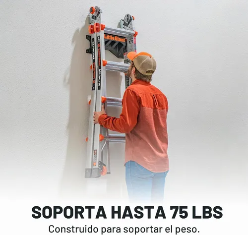 Vista 4 de Little Giant Ladder Systems 15097 Soporte de almacenamiento para escalera, negro/naranja