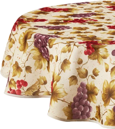 Vista 5 de Violet Linen Mantel de viñedo europeo beige 60 x 84 pulgadas