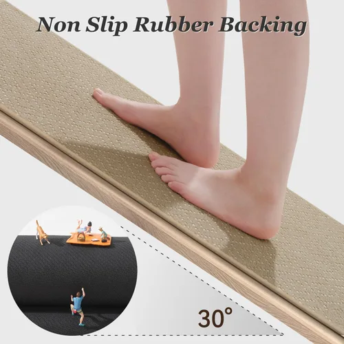 Vista 6 de AMOAMI Tapete de baño fino, súper absorbente, antideslizante, parte trasera de goma, tapetes de baño para baño, secado rápido, superficie