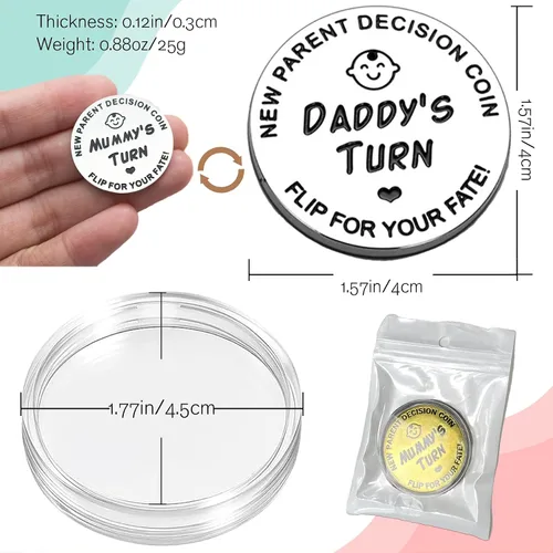 Vista 2 de Regalos para baby shower, fichas de decisión para padres para nueva mamá y papá, divertidos regalos para nuevos bebés, regalos para nuevas madres