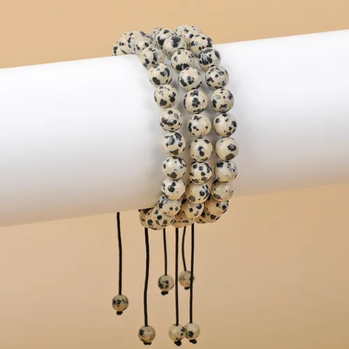 Vista 123 de AD Beads Pulseras de piedras preciosas unisex de 0.315 pulgadas (0.315 in), macramé curativo ajustable de 7 a 9 pulgadas Usa esta pulsera