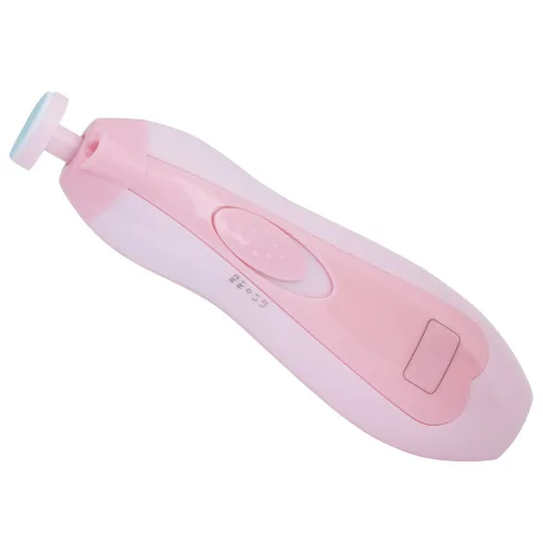 Vista 7 de Cortadora de uñas eléctrica 6 en 1 para bebés, dispositivo de pulido para dedos de los pies y uñas, funciona con pilas para bebés, niños y adultos