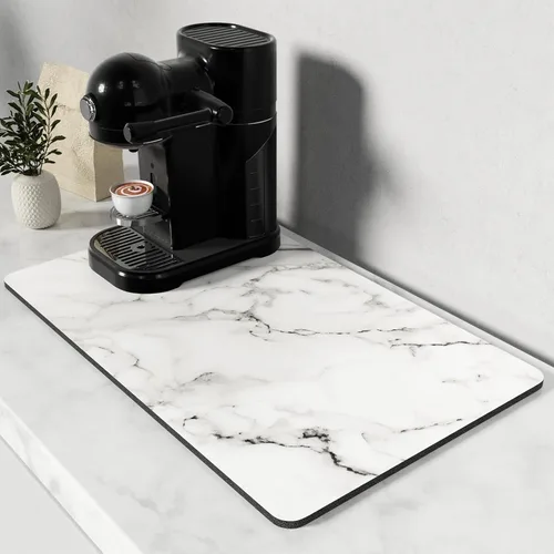 Vista 62 de Rnivvi Tapete de secado de platos para encimera de cocina, 16 x 18 pulgadas, bonita almohadilla de secado absorbente resistente al calor con goma
