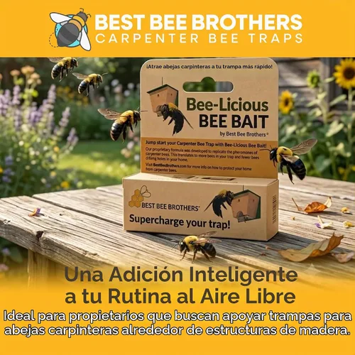 Vista 7 de Best Bee Brothers Bee-Licious - Señuelo de abeja carpintero totalmente 1 Paquete