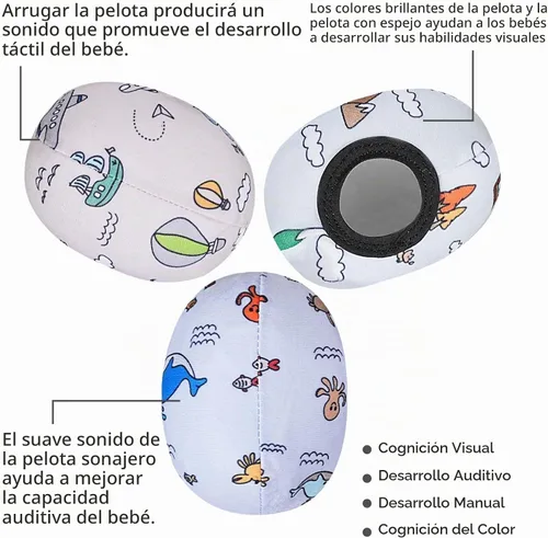 Vista 3 de Las bolas de repuesto (para columpio Mamaroo) ofrecen más interacción y opciones reversibles para complementar la cuna multicolor con MamaRoo en un
