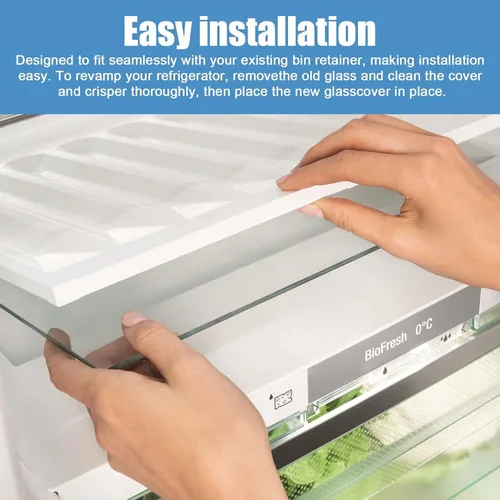 Vista 6 de 240350608 Reemplazo de vidrio para refrigerador, inserto de estante de vidrio compatible con Frigidaire Kenmore, White-Westinghouse, Crosley