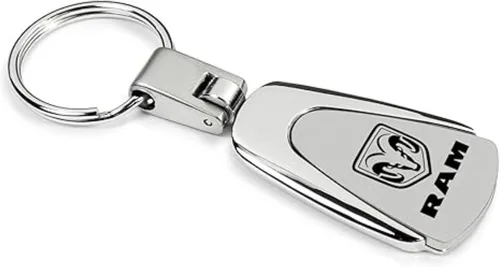 Vista 2 de Au-TOMOTIVE GOLD, INC. Llavero de metal cromado con licencia oficial para Ram