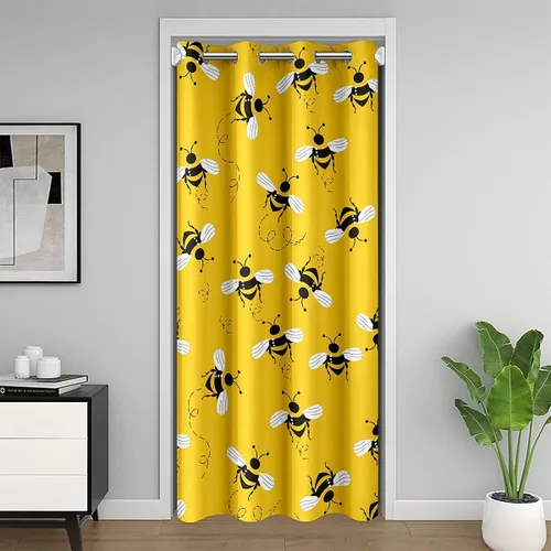 Vista 8 de Erosebridal Highland - Cortina opaca para puerta de vaca, con diseño de rosas para niños, niñas, niños, con animales salvajes del oeste