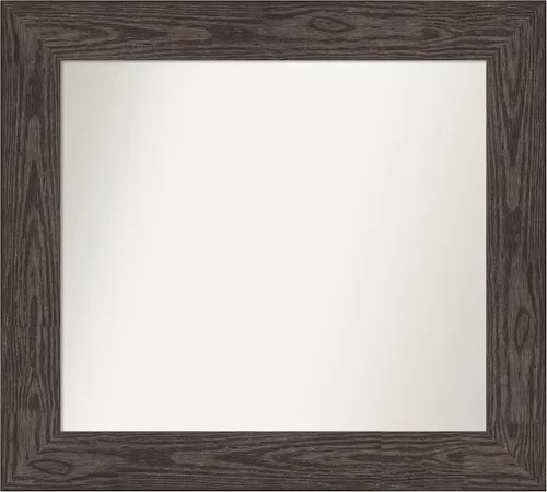 Vista 99 de Amanti Art Espejo personalizado, espejo de baño negro puente, espejo de pared o espejo de tocador de baño sobre el fregadero (26 x 26 pulgadas)
