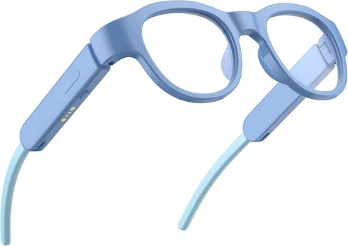Vista 9 de Lentes inteligentes para niños, lentes de sol polarizados con altavoz Bluetooth, protección UV atlética/al aire libre y control de voz, niños de 6 a