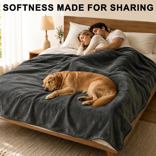 Vista 2 de Vivifying Manta impermeable para perros y parejas, franela, 60 x 80