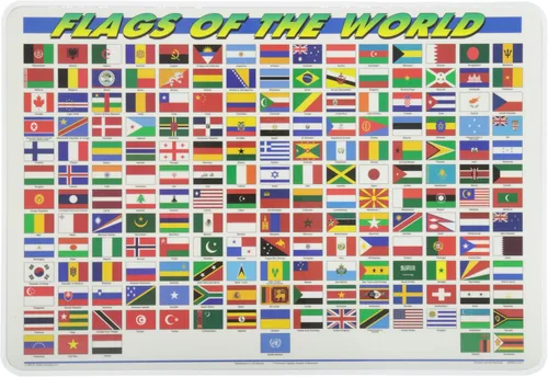 Vista 4 de Painless Learning Mantel individual con la bandera estadounidense