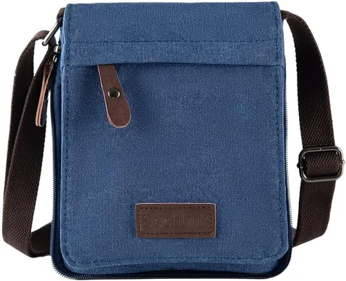 Vista 47 de Sechunk Vintage Canvas Messenger Cross body bag Shoulder bag