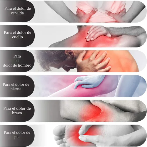 Vista 5 de Papillon - Masajeador de espalda con calor, almohada de masaje Shiatsu para cuello, hombros, pies y espalda baja, alivio del dolor de tejido